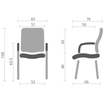 Кресло конференционное АКЛАС Брунор EX CF (Кожа LC-A Black/PU Black)