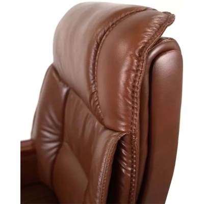 Кресло АКЛАС Галахад EX RL (Кожа LC-I Brown/PU Brown)