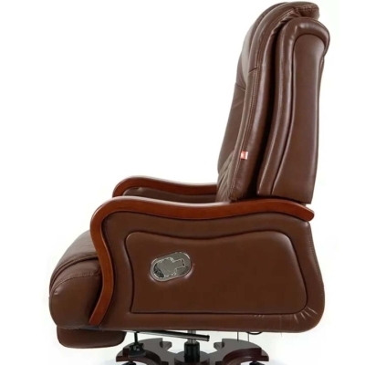 Кресло АКЛАС Тристрам EX RL (Кожа Lux LC-I Brown/PU Brown)