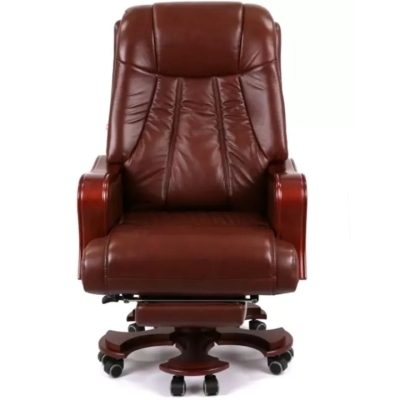 Кресло АКЛАС Тристрам EX RL (Кожа Lux LC-I Brown/PU Brown)