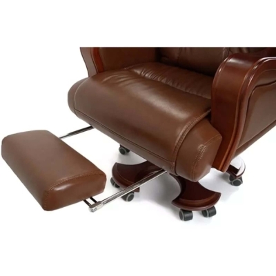 Кресло АКЛАС Тристрам EX RL (Кожа Lux LC-I Brown/PU Brown)