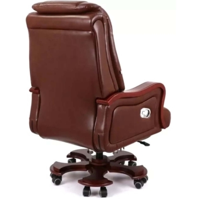 Кресло АКЛАС Тристрам EX RL (Кожа Lux LC-I Brown/PU Brown)