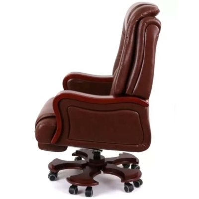 Кресло АКЛАС Тристрам EX RL (Кожа Lux LC-I Brown/PU Brown)