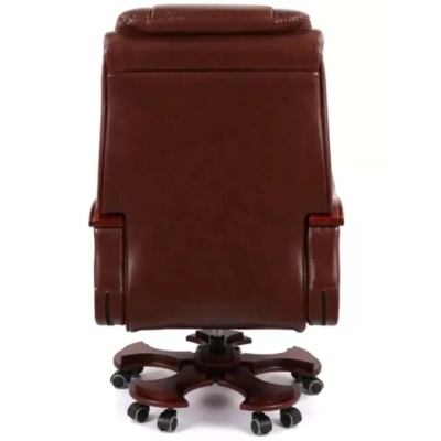 Кресло АКЛАС Тристрам EX RL (Кожа Lux LC-I Brown/PU Brown)