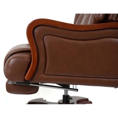 Кресло АКЛАС Тристрам EX RL Коричневый (Кожа Lux LC-I brown)