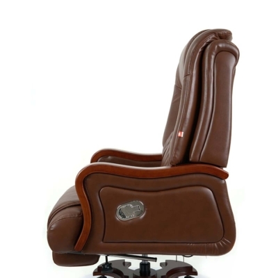 Кресло АКЛАС Тристрам EX RL Коричневый (Кожа Lux LC-I brown)