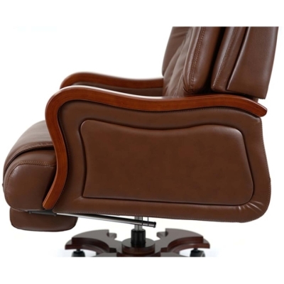 Кресло АКЛАС Тристрам EX RL Коричневый (Кожа Lux LC-I brown)