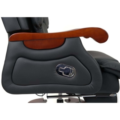 Кресло АКЛАС Ланселот EX RL Черный (Кожа LC-A)