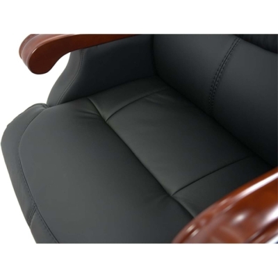 Кресло АКЛАС Ланселот EX RL Черный (Кожа LC-A)