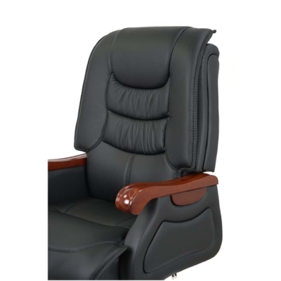 Кресло АКЛАС Ланселот EX RL Черный (Кожа LC-A)