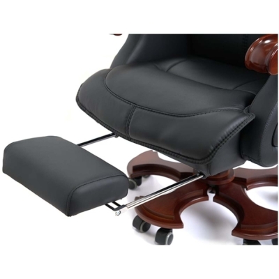 Кресло АКЛАС Ланселот EX RL Черный (Кожа LC-A)