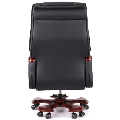 Кресло АКЛАС Ланселот EX RL Черный (Кожа LC-A)