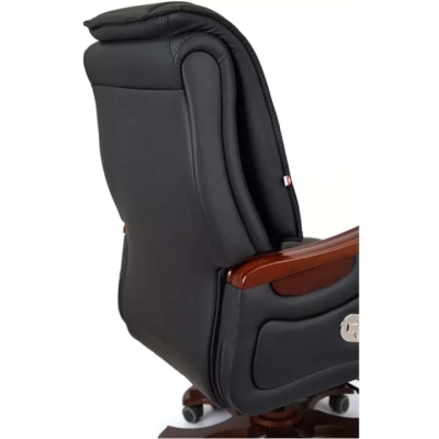 Кресло АКЛАС Ланселот EX RL (Кожа LC-A Black/PU Black)