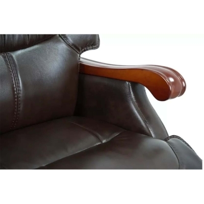 Кресло АКЛАС Ланселот EX RL (Кожа LC-K Dark brown)