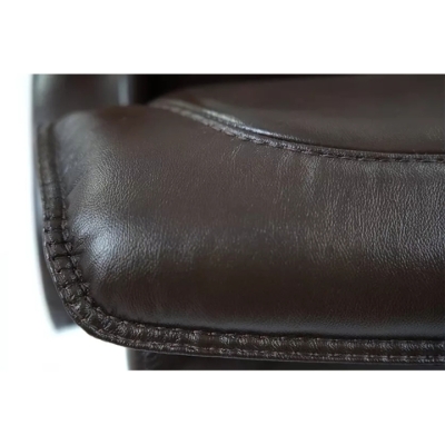 Кресло АКЛАС Ланселот EX RL (Кожа LC-K Dark brown/PU Dark brown)