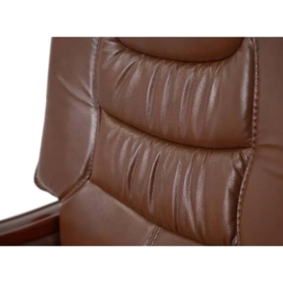 Кресло АКЛАС Ланселот EX RL (Кожа LC-I Brown/PU Brown)