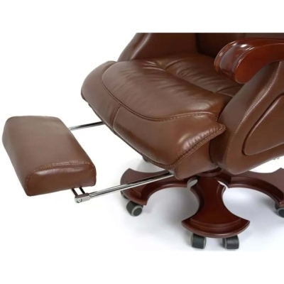 Кресло АКЛАС Ланселот EX RL (Кожа LC-I Brown/PU Brown)