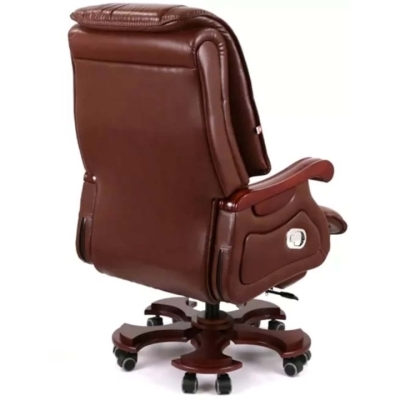 Кресло АКЛАС Ланселот EX RL (Кожа LC-I Brown/PU Brown)