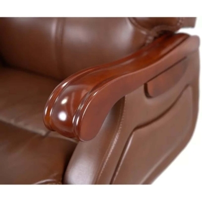 Кресло АКЛАС Ланселот EX RL (Кожа LC-I Brown)