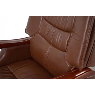 Кресло АКЛАС Ланселот EX RL (Кожа LC-I Brown/PU Brown)