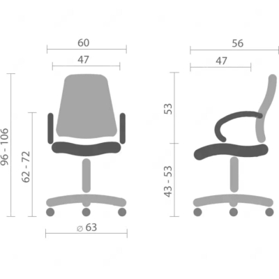 Кресло АКЛАС Арнис Memory Foam TILT (OS Black/LVB Black)