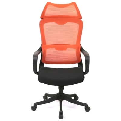 Кресло АКЛАС Дориан BL TILT (K-09 Orange/OS Black)