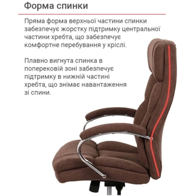 Кресло АКЛАС Селин ANF коричневое