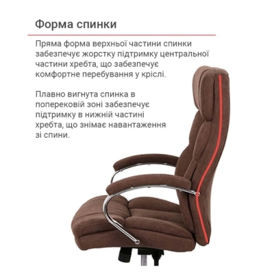 Кресло АКЛАС Селин ANF коричневое