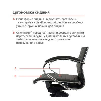 Кресло АКЛАС Сакура MB (PU Black)