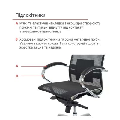 Кресло АКЛАС Сакура Net MB (Черный)