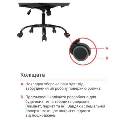 Кресло АКЛАС Бейкер HR KD TILT серое