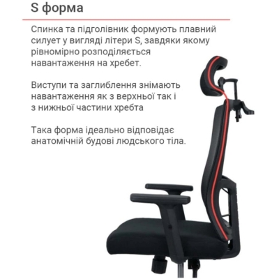 Кресло АКЛАС Елиот (MS918) ANF Черный (Черный/Черный)