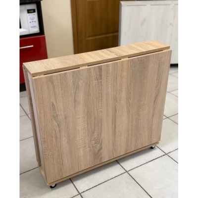  Кухонный стол "Семейный" Дуб Сонома (2700x800x730) Гамма стиль 