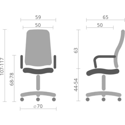 Кресло АКЛАС Кап PB Tilt (XY-8101) (PU Black)