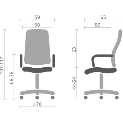 Кресло АКЛАС Кап PB Tilt (XY-8101) (PU Black)