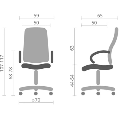 Кресло АКЛАС Мираж PB Tilt (XY-8112) (Черный)