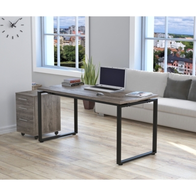 Письменный стол Loft design Q-160-36 Black Дуб Палена