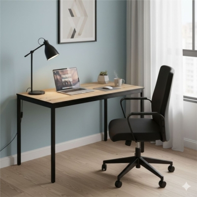 Письменный стол Art in Head Brevity Loft standart 1400х750х670 Дуб Эвок/Черный металл (TB04100000030)