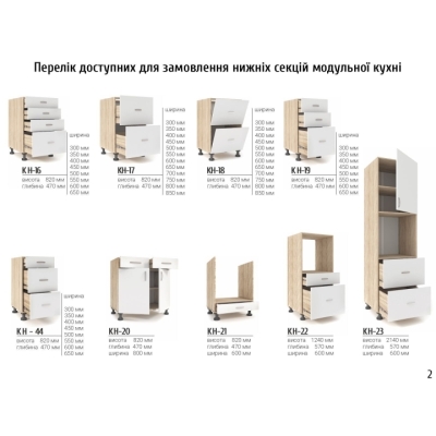 Кухня з плівковими МДФ фасадами