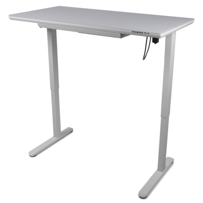 Регулируемый стол Barsky StandUp white glass 1200*600 BST-12new