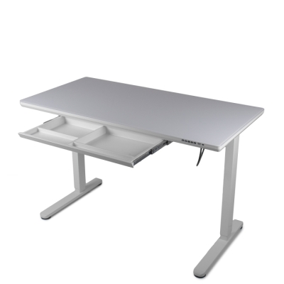 Регулируемый стол Barsky StandUp white glass 1200*600 BST-12new