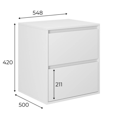 Тумба Art in Head Light 500x548x420 Кашемир (LT07140000000)
