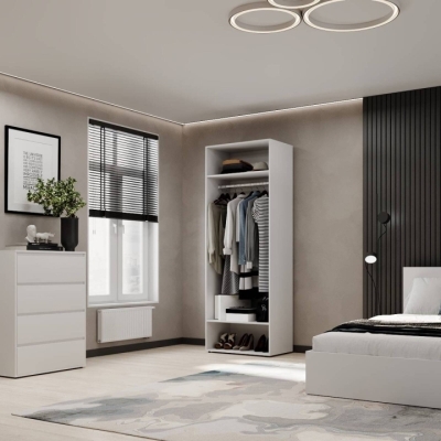 Шкаф распашной 1 Art In Head Light 800x2200x500 Белый бриллиант (LT11010000000)