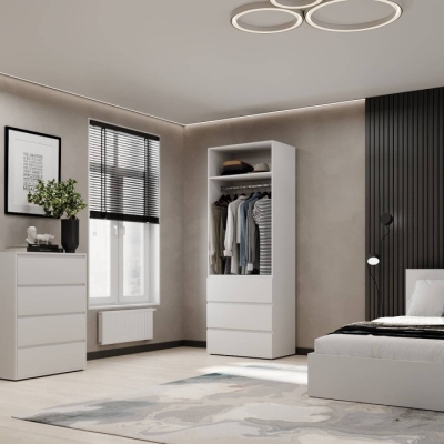 Шкаф распашной 2 Art In Head Light 800x2200x500 Белый бриллиант (LT12010000000)