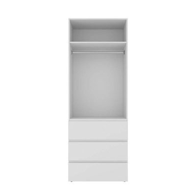 Шкаф распашной комбинированный №1 ART IN HEAD Light 1600x500x2200 Белый бриллиант (LTK011000000)
