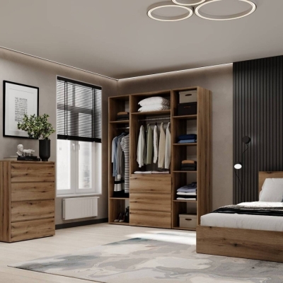 Шкаф распашной комбинированный №1 ART IN HEAD Light 1600x500x2200 Дуб Эвок (LTK0110000000)