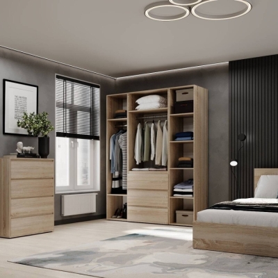 Шкаф распашной комбинированный №1 ART IN HEAD Light 1600x500x2200 Дуб Сонома (LTK0113000000)