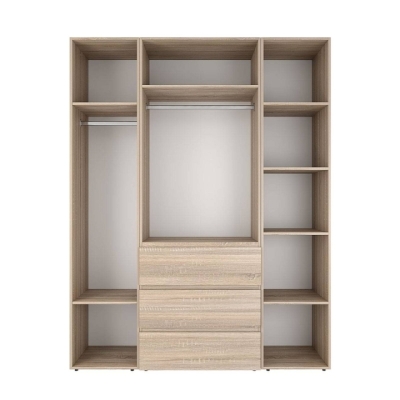 Шкаф распашной комбинированный №1 ART IN HEAD Light 1600x500x2200 Дуб Сонома (LTK0113000000)