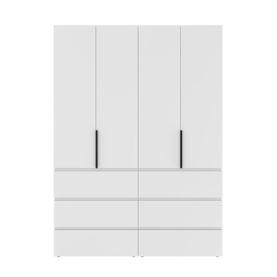 Шафа розпашна комбінована №10 ART IN HEAD Light 1600x500x2200 Білий діамант (LTK0101000000)