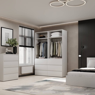 Шкаф распашной комбинированный №10 ART IN HEAD Light 1600x500x2200 Белый бриллиант (LTK0101000000)